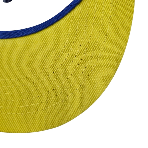 Men's Los Angeles Snapback Hat – Blue & Yellow Premium Cap with Football Graphic - Picture 11 of 11